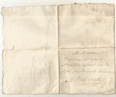 Lettre, Préphilatélie, Précurseurs XIX E Siècle, 1823, BERGERAC à Bordeaux, 2 Scans - 1801-1848: Précurseurs XIX