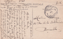 Carte Liège Vue Dans Le Parc , Postes Militaires Belgique - Lettres & Documents