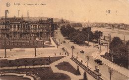 BELGIQUE - Liège - Les Terrasses Et La Meuse - Animé - Carte Postale Ancienne - Luik