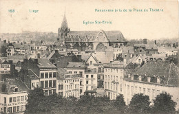 BELGIQUE - Liège - Eglise Sainte Croix - Panorama Pris De La Place Du Théâtre - Carte Postale Ancienne - Luik