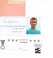 JEUX OLYMPIQUES - AUTOGRAPHES DE MEDAILLES OLYMPIQUES - CONCURRENTS DE YOUOSLAVIE - - Autographes