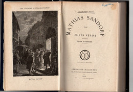 Jules Verne - Mathias Sandorf - 3 Volumes Hetzel 1924 - Reliés Toile Bleu Marine - 12,5 X 19 Cm - Avventura