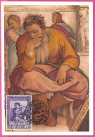 Ag3505 - VATICAN - POSTAL HISTORY - Set Of 5  Maximum Card 1964,Michelangelo ART - Cartoline Maximum