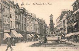 BELGIQUE - Liège - La Fontaine De La Vierge - Animé - Boutiques - Carte Postale Ancienne - Liege