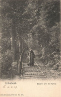 [-5%] BELGIQUE - Linkebeek - Escalier Dans La Forêt Près De Léglise - Carte Postale Ancienne - Linkebeek