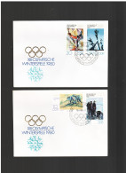 Ddr -germania Est - 1980 Fdc Giochi Olimpici  Invernali - 1971-1980