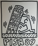 LITHOGRAPHIE - PISA 89 - KEITH HARING (1958 - 1990) - PISE , ITALIE - Lithographies