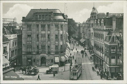 NETHERLANDS - DEN HAAG - GROENMARKT / TRAM /  CARRIAGE WITH HORSES - UITG WEENENK & SNEL - 1930s (17032) - Den Haag ('s-Gravenhage)