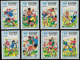 928/935** - Footbal / Voetbal / Fußball / Soccer -"Argentina'78" - ZAÏRE - Unused Stamps