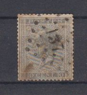 BELGIË - OBP - 1865/66 - Nr 17A (T/D 15) - (PT 137 - FURNES)  - Coba  + 5.00€ - Matasellado Con Puntos