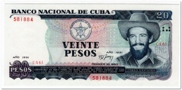 CUBA,20 PESOS,1991,P.110,XF++ - Cuba