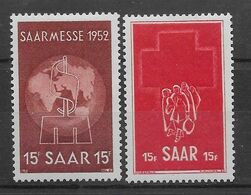 Sarre N°304/305 - Neufs ** Sans Charnière - TB - Unused Stamps