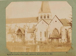 Lhuître * 1902 * Cimetière Et église Du Village * Photo Ancienne Format 11x8cm - Sonstige & Ohne Zuordnung