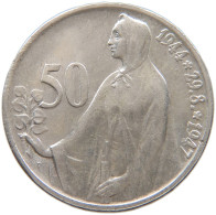 CZECHOSLOVAKIA 50 KORUN 1947  #c048 0303 - Tchécoslovaquie