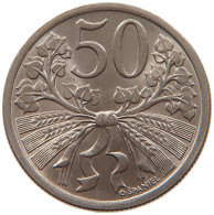 CZECHOSLOVAKIA 50 HALERU 1922  #t162 0483 - Tchécoslovaquie