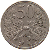 CZECHOSLOVAKIA 50 HALERU 1922  #c053 0059 - Tchécoslovaquie