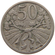 CZECHOSLOVAKIA 50 HALERU 1921  #s067 0601 - Tchécoslovaquie