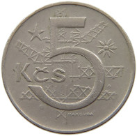 CZECHOSLOVAKIA 5 KORUN 1974  #s072 0383 - Tchécoslovaquie