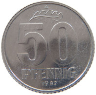 GERMANY DDR 50 PFENNIG 1982 EXPORT #a076 0303 - 50 Pfennig