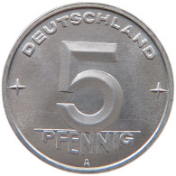 GERMANY DDR 5 PFENNIG 1952 A  #s018 0071 - 5 Pfennig