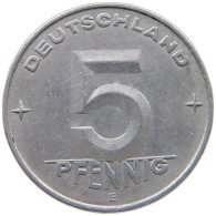 GERMANY DDR 5 PFENNIG 1953 E  #c078 0601 - 5 Pfennig