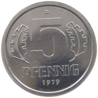 GERMANY DDR 5 PFENNIG 1979 EXPORT #c078 0683 - 5 Pfennig