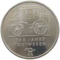 GERMANY DDR 5 MARK 1990 500 Jahre Postwesen #a078 0219 - 5 Marchi