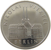 GERMANY DDR 5 MARK 1987 Nikolaiviertel #a077 0577 - 5 Marcos