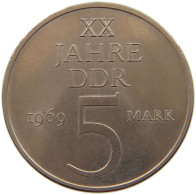 GERMANY DDR 5 MARK 1969 20 Jahre GERMANY DDR #a078 0307 - 5 Marcos