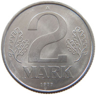 GERMANY DDR 2 MARK 1977  #a088 0415 - 2 Marcos