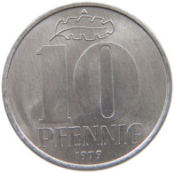 GERMANY DDR 10 PFENNIG 1979  #a089 0083 - 10 Pfennig