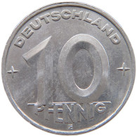 GERMANY DDR 10 PFENNIG 1953 E  #a089 0095 - 10 Pfennig