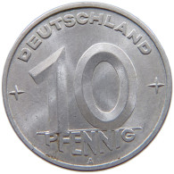 GERMANY DDR 10 PFENNIG 1950 A  #a089 0089 - 10 Pfennig