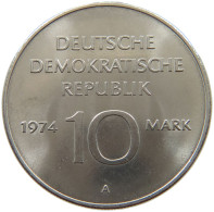 GERMANY DDR 10 MARK 1974  #a078 0083 - 10 Marchi