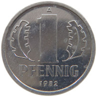 GERMANY DDR PFENNIG 1982 EXPORT #a076 0371 - 1 Pfennig