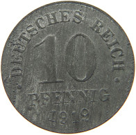 DEUTSCHES REICH 10 PFENNIG 1919  #c084 0901 - 10 Renten- & 10 Reichspfennig