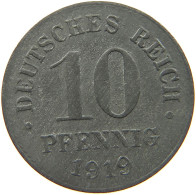 DEUTSCHES REICH 10 PFENNIG 1919  #c084 0877 - 10 Rentenpfennig & 10 Reichspfennig