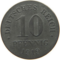 DEUTSCHES REICH 10 PFENNIG 1919  #c084 0843 - 10 Rentenpfennig & 10 Reichspfennig