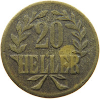 DEUTSCH OSTAFRIKA 20 HELLER 1916 T  #t075 0207 - Africa Oriental Álemana