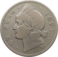 DOMINICAN REPUBLIC PESO 1897  #t089 0329 - Dominicana