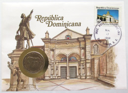 DOMINICAN REPUBLIC STATIONERY 1/2 PESO 1987  #bs18 0011 - Dominicana