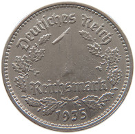 DRITTES REICH MARK 1935 A J.354 #a046 0183 - 1 Reichsmark