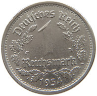 DRITTES REICH MARK 1934 G J.354 #a043 0399 - 1 Reichsmark