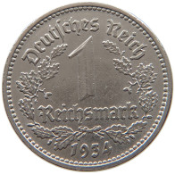 DRITTES REICH MARK 1934 E J.354 #a046 0187 - 1 Reichsmark