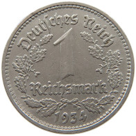 DRITTES REICH MARK 1934 D J.354 #a015 0821 - 1 Reichsmark