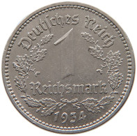 DRITTES REICH MARK 1934 A J.354 #a034 0407 - 1 Reichsmark