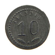 DRITTES REICH JETON  SPIEL MARKE 10 PFENNIG #a006 0891 - Autres & Non Classés