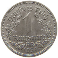 DRITTES REICH MARK 1934 D J.354 #a043 0433 - 1 Reichsmark