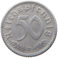 DRITTES REICH 50 PFENNIG 1940 D  #a021 0787 - 50 Reichspfennig