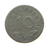 DRITTES REICH JETON  SPIEL MARKE 10 PFENNIG #a006 0881 - Otros & Sin Clasificación